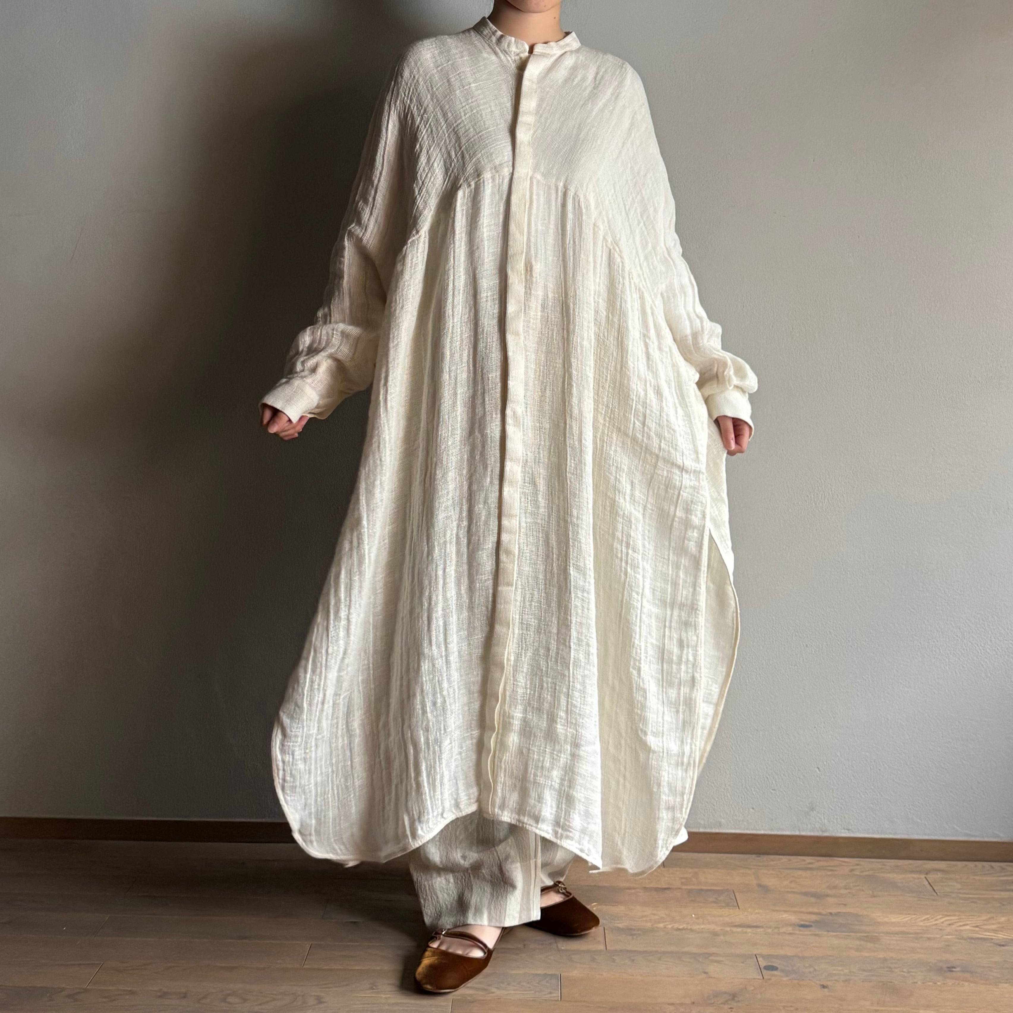 quitan/キタン “Aodai ”Long Shirt /アオザイロングシャツ #6150032 White