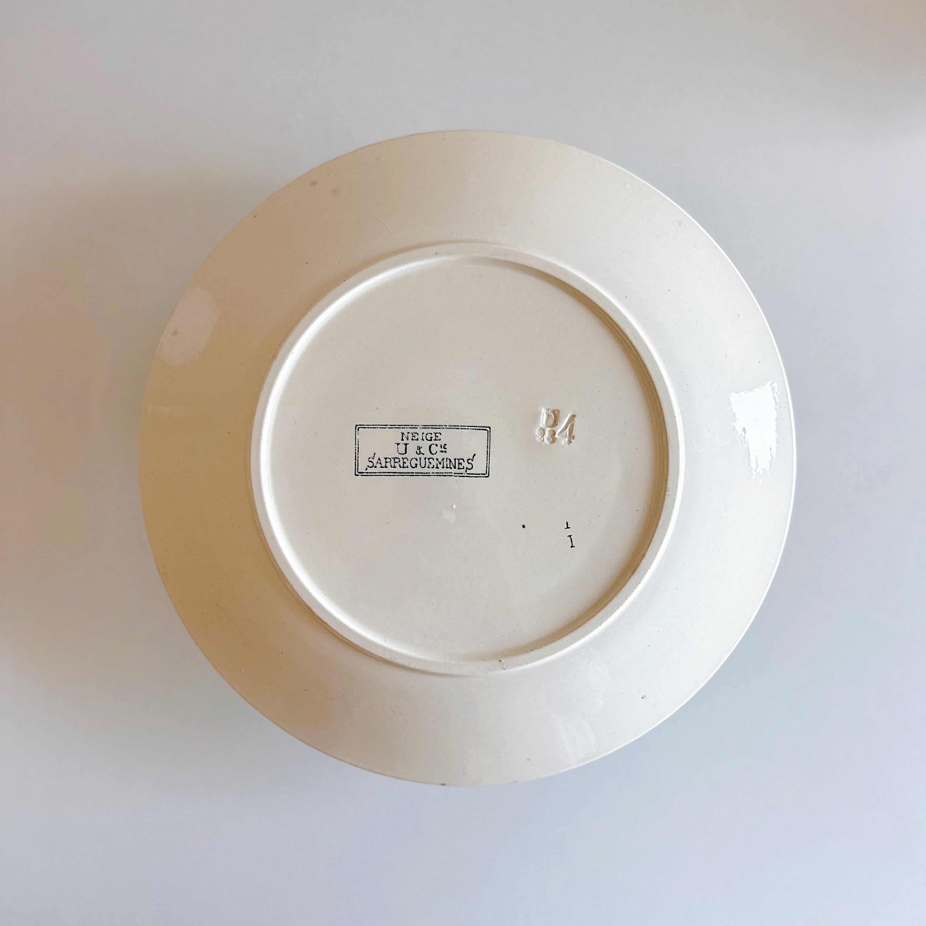 Sarreguemines サルグミンヌ プレート NEIGE A（フランス） | ぽわにえ