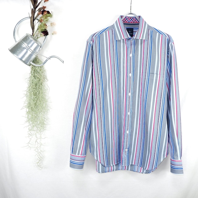 [M] Multi Color Stripe Shirt | マルチカラー ストライプ シャツ