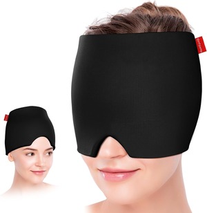 【数量限り】Comfytemp アイシングジェル 冷感キャップ 温冷両用頭部用キャップ 繰り返し使用可 目や頭の疲れリラックス ストレスを解消 男女兼用 プレゼント【ブラック】