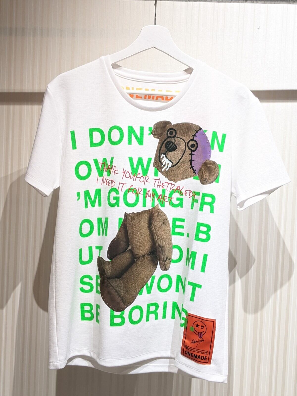 onemadeワンメイド 3.5万新品カットソーbearベアTシャツmaxsix onemadeワンメイド 3.5万新品カットソーbearベアTシャツmaxsix