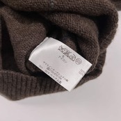 Crocodile クロコダイル アーガイル柄  Vネック ウール混 ニット セーター L/ブラウン系 メンズ