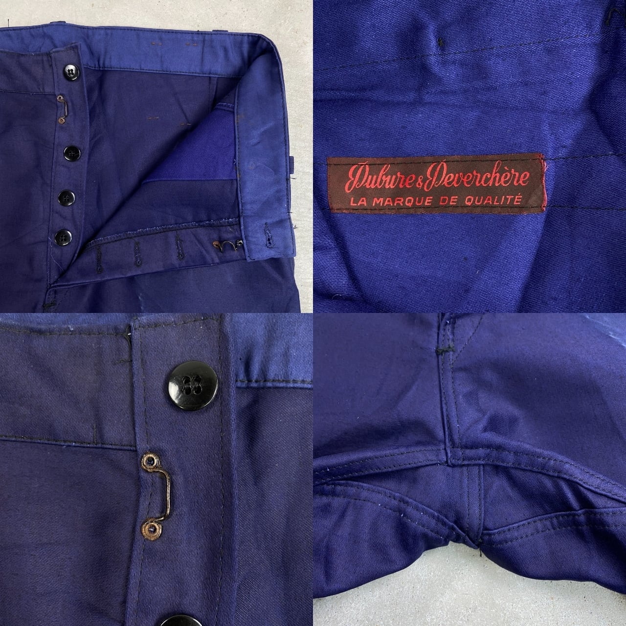 DEAD STOCK NOS 50年代 Dubure & Deverch?re ブルーモールスキン