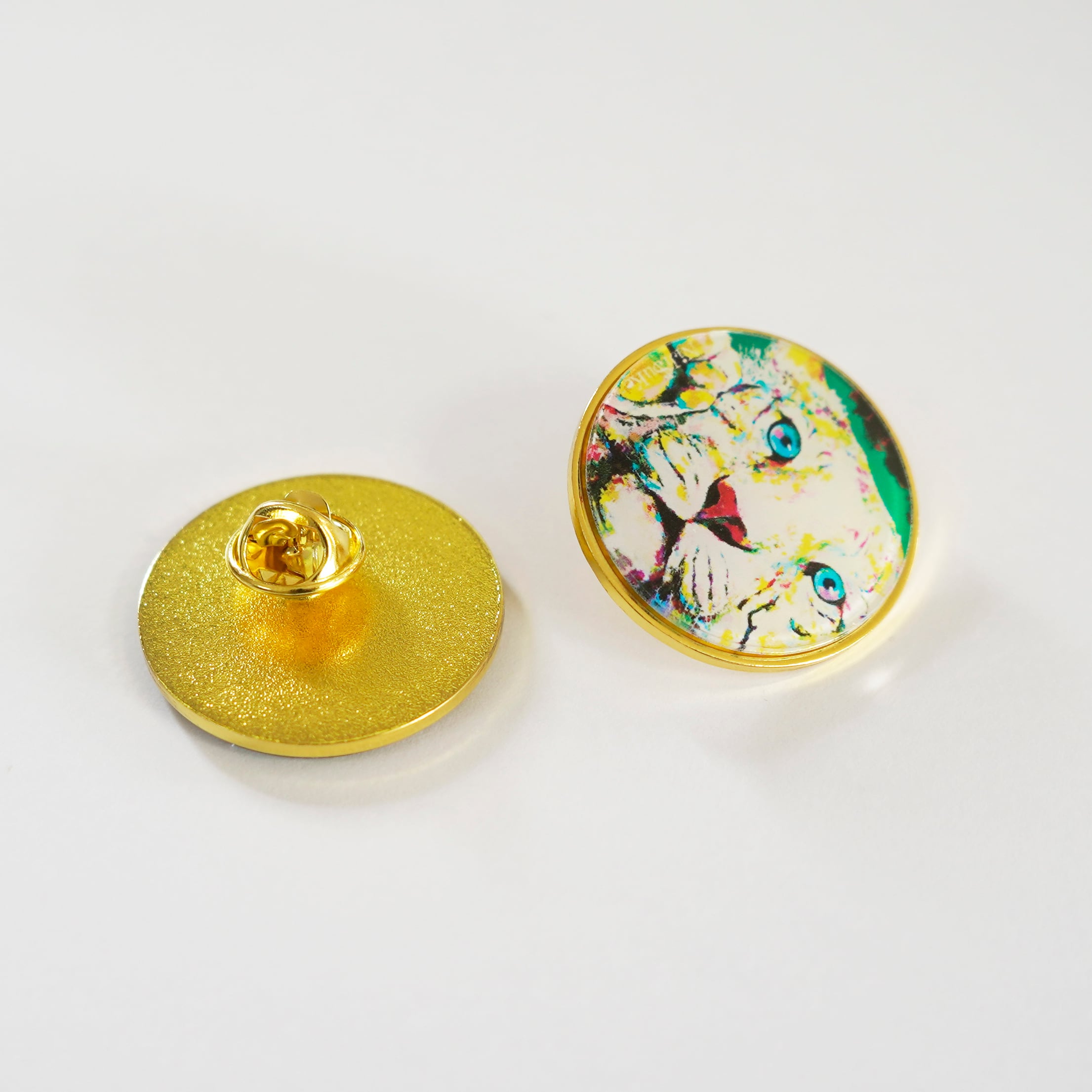 Pin badge [ ホワイトタイガー_1501 ] | NiJi$uKe