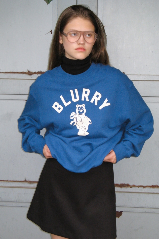 [SINOON] BLURRY BEAR SWEATSHIRT (BLUE) 正規品 韓国ブランド 韓国通販 韓国代行 韓国ファッション シヌン シヌーン