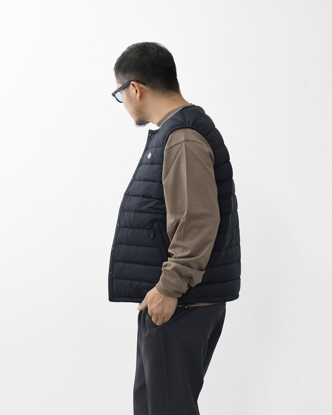 DANTON [ダントン] M NYLON TAFFETA INNER DOWN CREWNECK VEST [DT