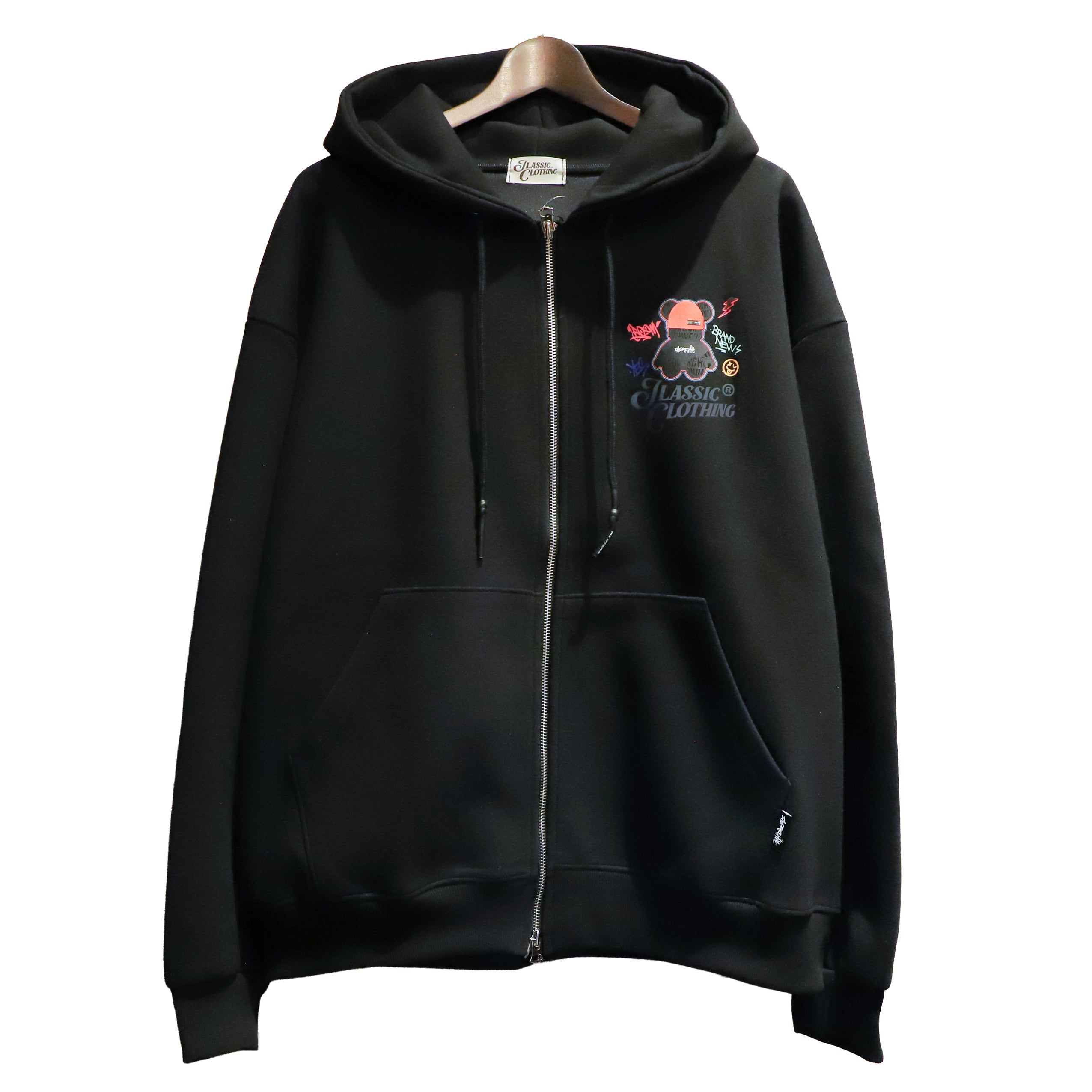 2ND ARCHIVE コラボ ジップパーカー knitcap bear JLASSIC CLOTHING