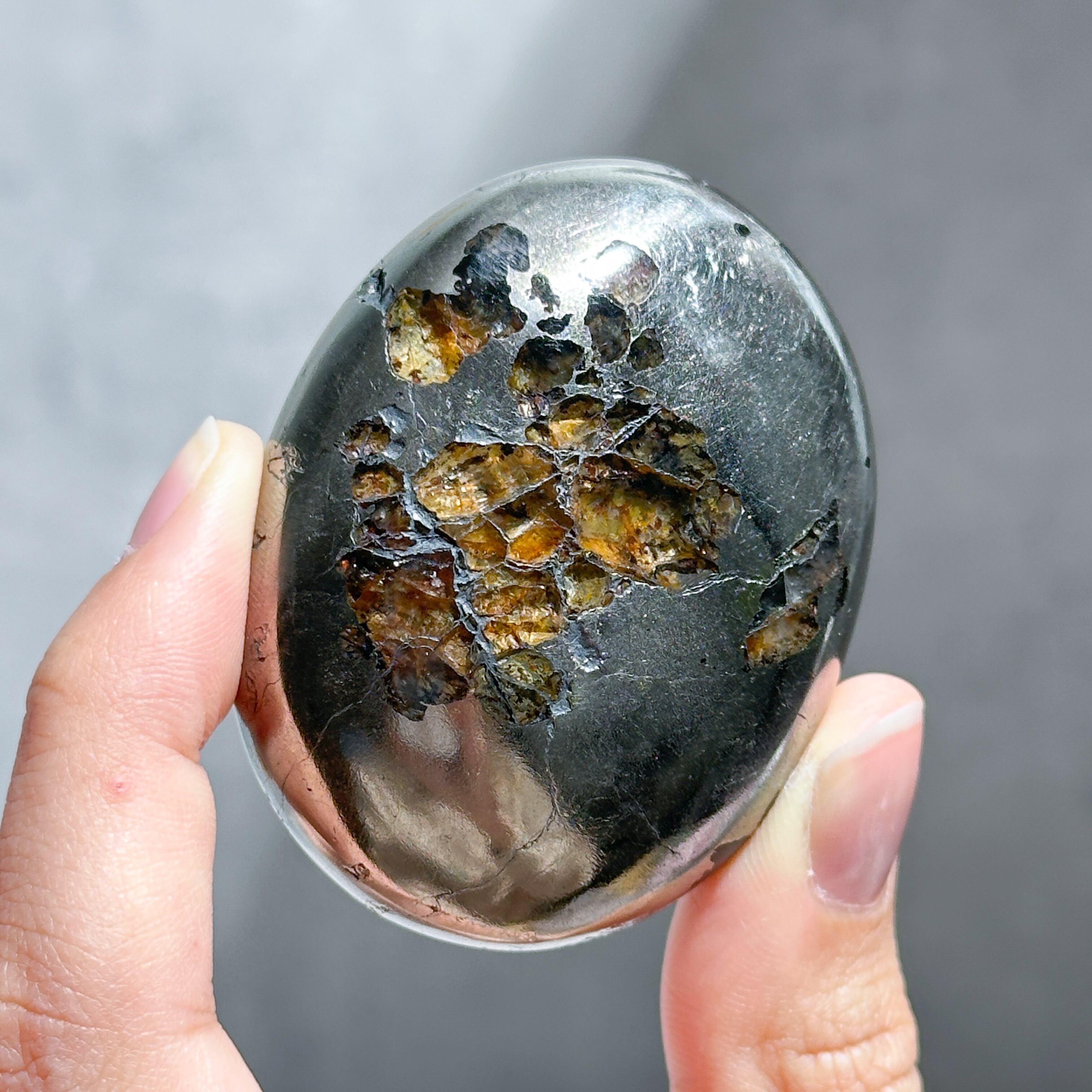 パイライト with クォーツ パーム03 ◇Pyrite with Quartz◇天然石
