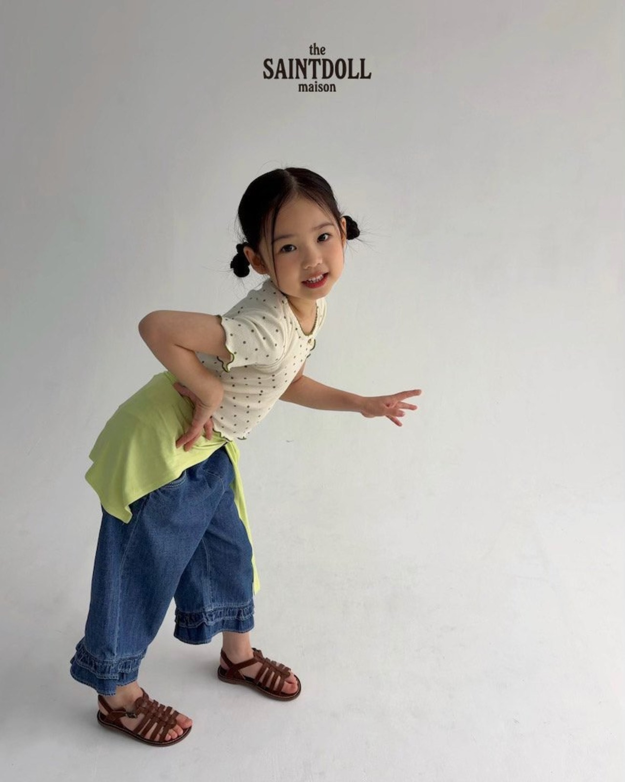 [SAINTDOLL] Dot Square T / [세인트돌] 도트스퀘어티