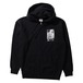 【PLEASURES/プレジャーズ】LONESOME AGAIN ZIP HOODY パーカー / BLACK