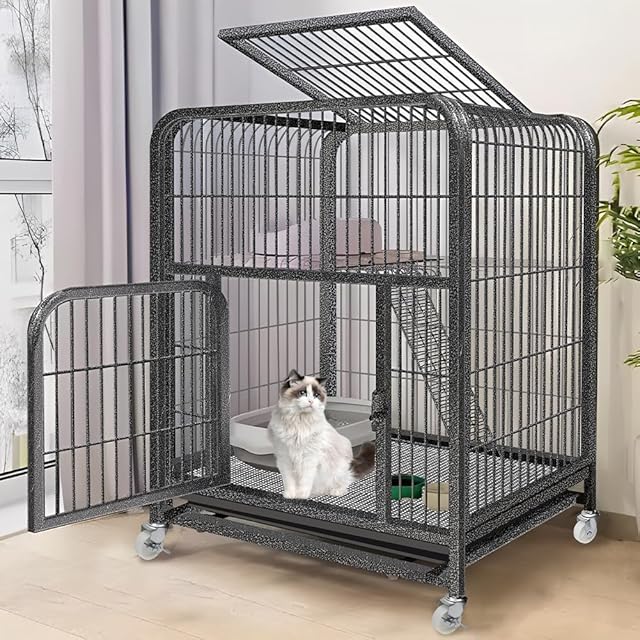 Shinyever 猫 ケージ キャットケージ 猫ゲージ 大型 82*57*124CM