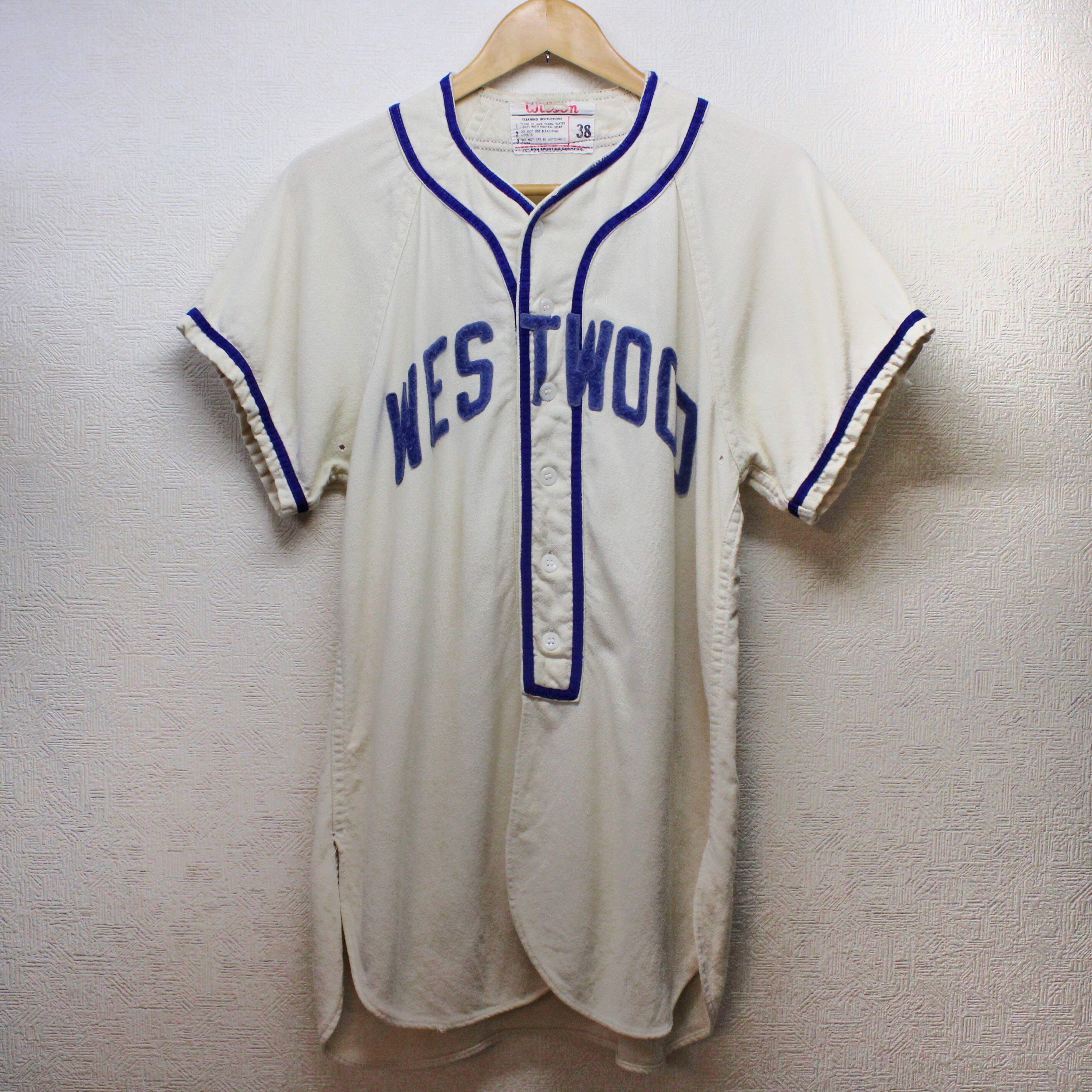 1950-60's Wilson / Wool Baseball Shirt | TEKITOU CLOTHING