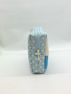 ポケットティッシュケース付き　スクエアポーチ　メロンソーダ　ソーダ　ビニールポーチ｜とりさん工房ーかわいいハンドメイドポーチ