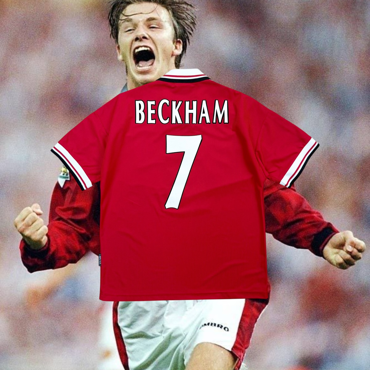1998/99 Manchester United BECKHAM 7 Home Jersey | MARKET
