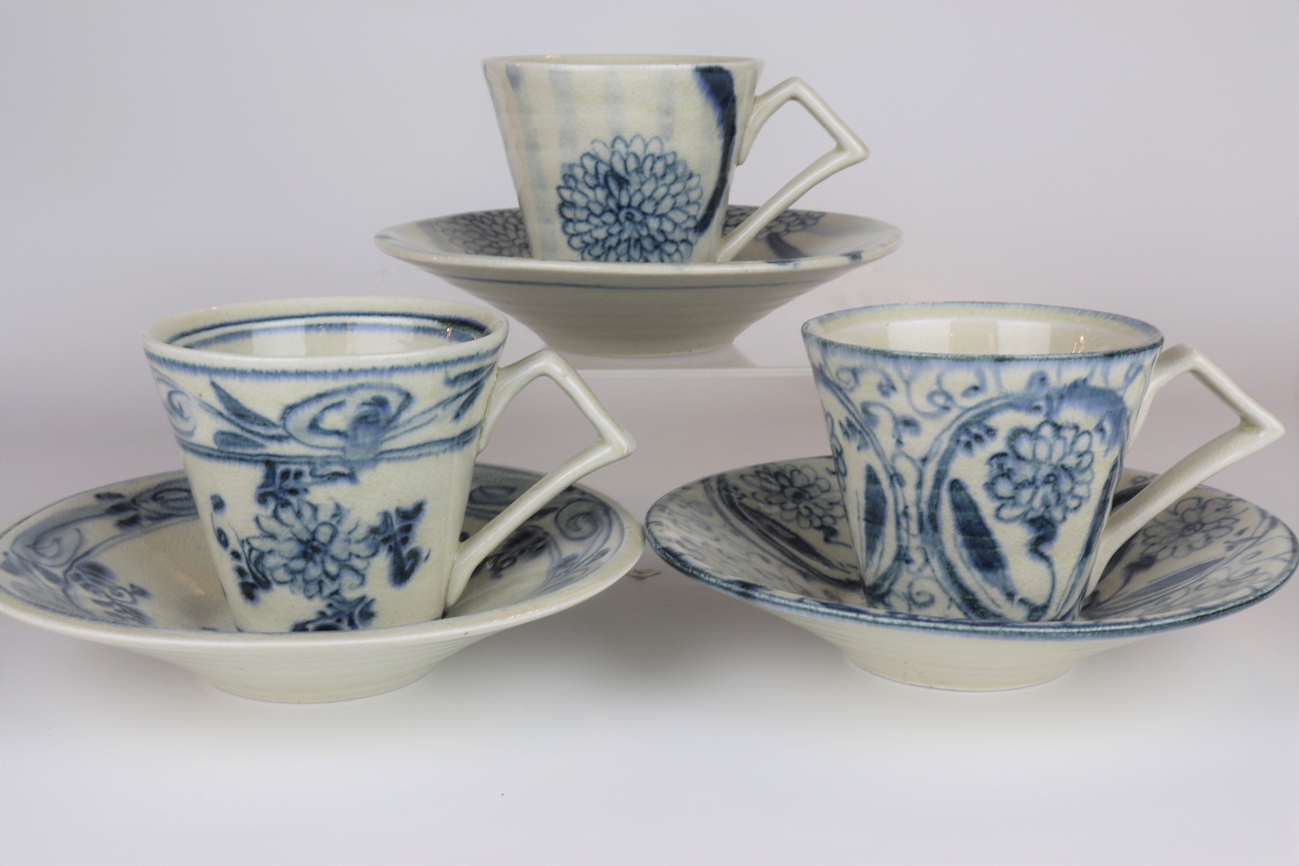 カップ&ソーサー 美濃焼】藍凛堂 カップ＆ソーサ― 5客 セット【大東亜窯業】 食器