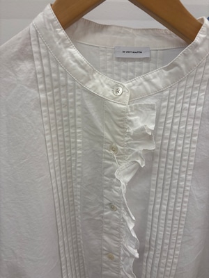 le vent souffle プリーツフリルシャツ s011