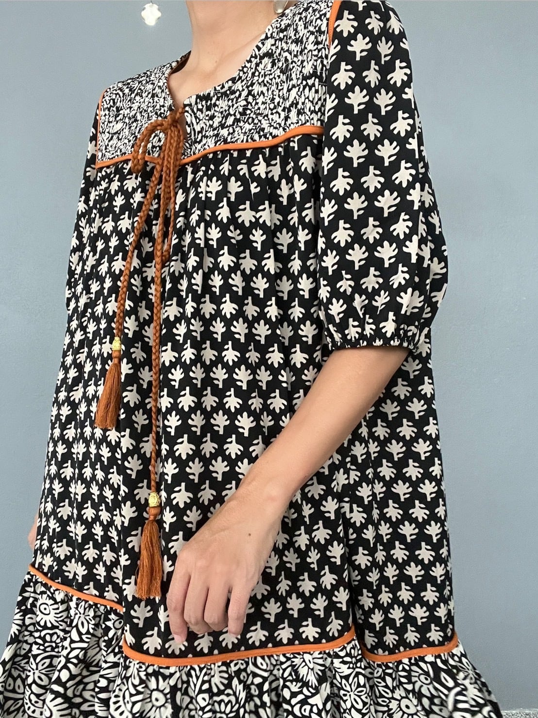 高身長半袖マキシ丈】Grace Botanical Mix Maxi Dress【7月下旬】 | MARIA