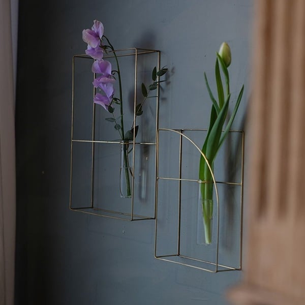 PIKE frame brass vase /ピケフレームブラスベース【A】一輪挿し
