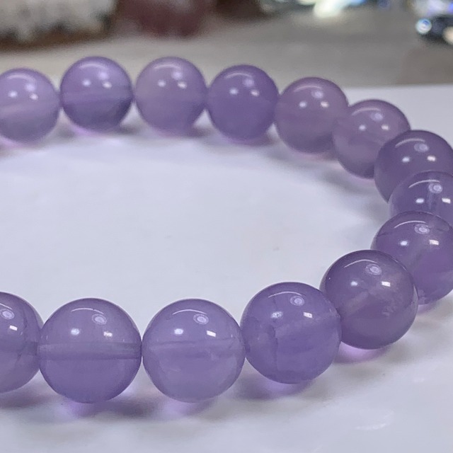 レアカラー☆すみれ色フローライト・ブレスレット