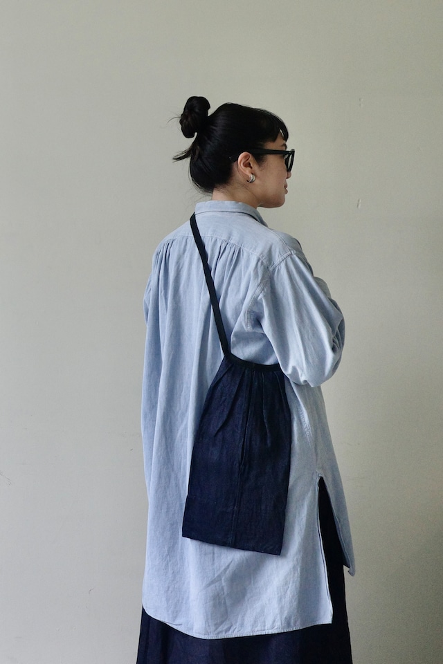 【11周年MODEL】genre ジャンル / FARMERS POCKET BAG (BLACK INDIGO)