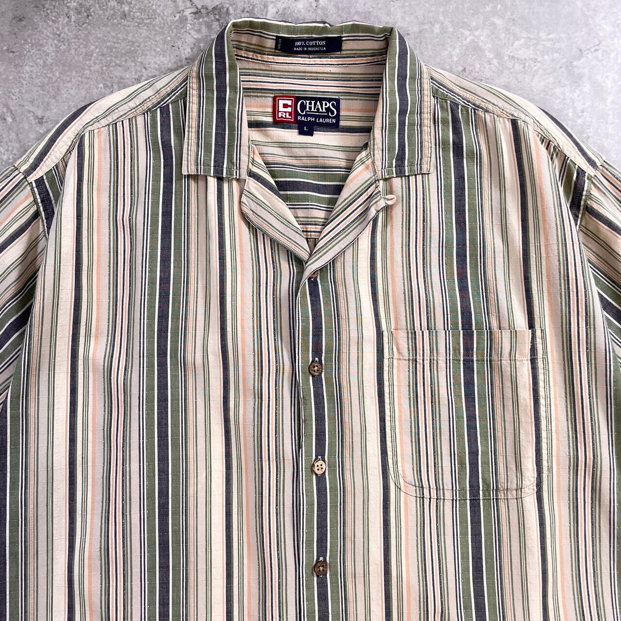 90年代 CHAPS Ralph Lauren チャップス ラルフローレン開襟 オープン