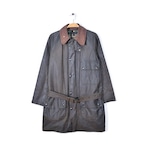 70s バブアー イギリス製 ソルウェイジッパー オイルドコットンジャケット ヴィンテージ 2ワラント ベルト付 BARBOUR SOLWAY ZIPPER サイズM相当 古着 @DZ0412