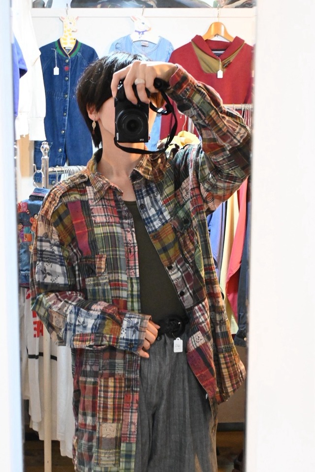 1990’s Made in INDIA Ralph Lauren Patchwork Cotton Shirt