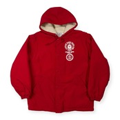 CAPTAIN SANTA キャプテンサンタ YACHT CLUB CREW プリント 裏ボアフリース フード付き ナイロンジャケット サイズ M /レッド