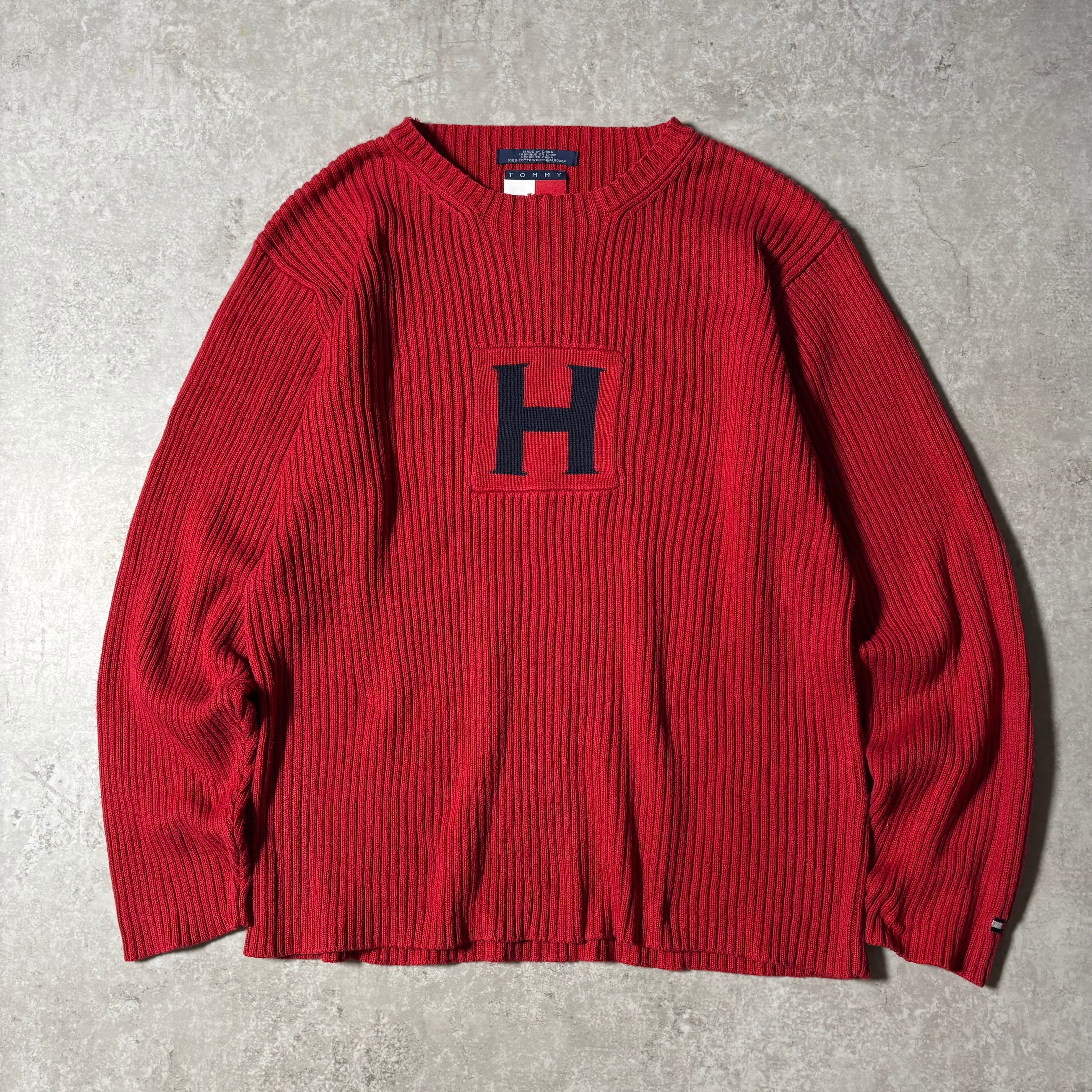 1990s “Tommy Hilfiger” Rib Knit Cotton Sweater