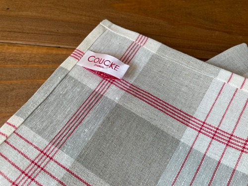 COUCKEのキッチンクロス　BISTROT ROUGE