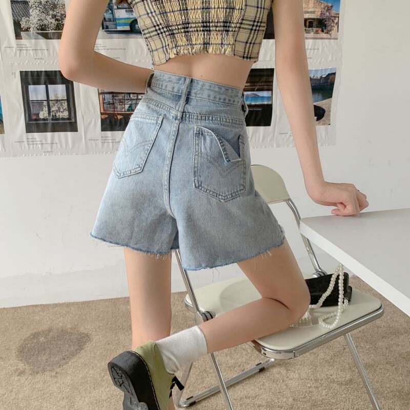 Aラインショーツ サマー薄手ハイウェストパンツ 夏物 ブルマー 1号婦人42029465352