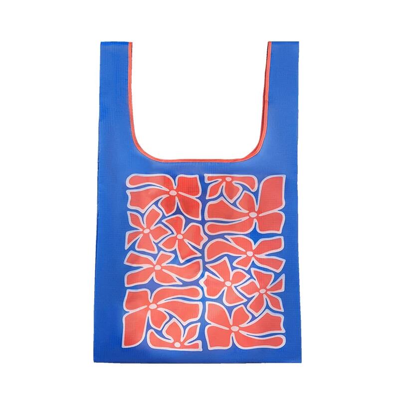 THE NOMADIX(ノマディックス)POCKET TOTE -WILD FL ST BLUE RED ポケットトート エコバッグ