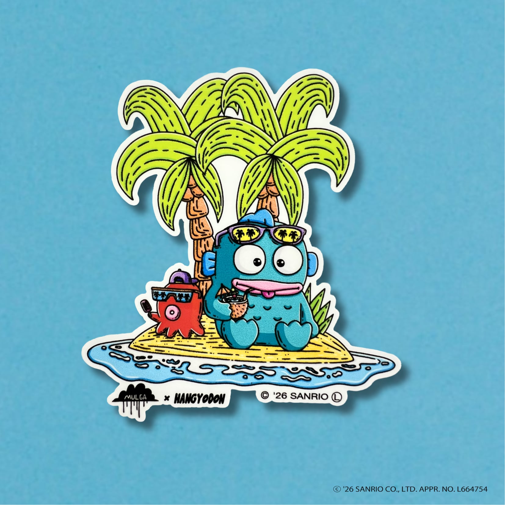 ステッカー/S-S-52_MULGA x SANRIO CHARACTERS_Hangyodon | MULGA THE