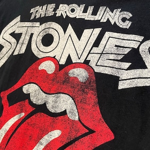 【The Rolling Stones】公式 バンドTシャツ USツアー78 レプリカ ベロマーク ローリングストーンズ Mサイズ us古着