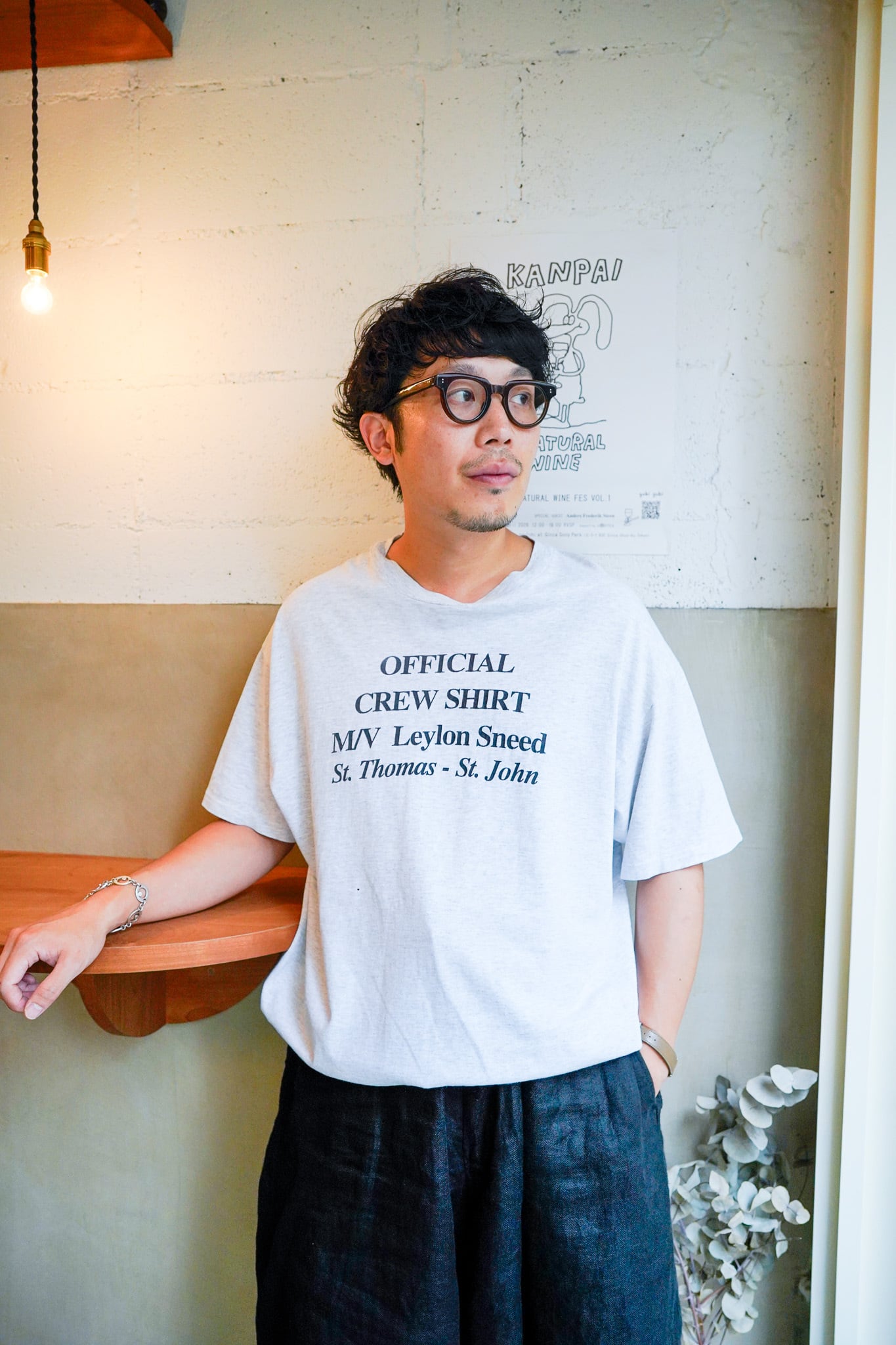 【1990s】"HanesHeavy Weight" M/V Leylon Sneed Official Crew T-shirts / 6-213