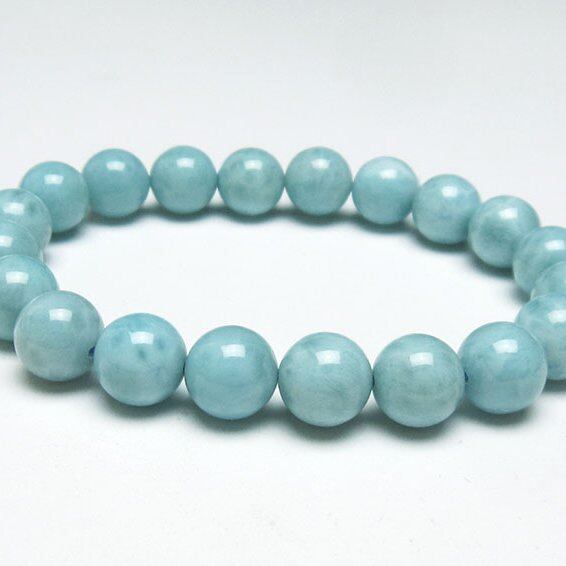 ラリマー ブレスレット 10mm 一点物  111-38273