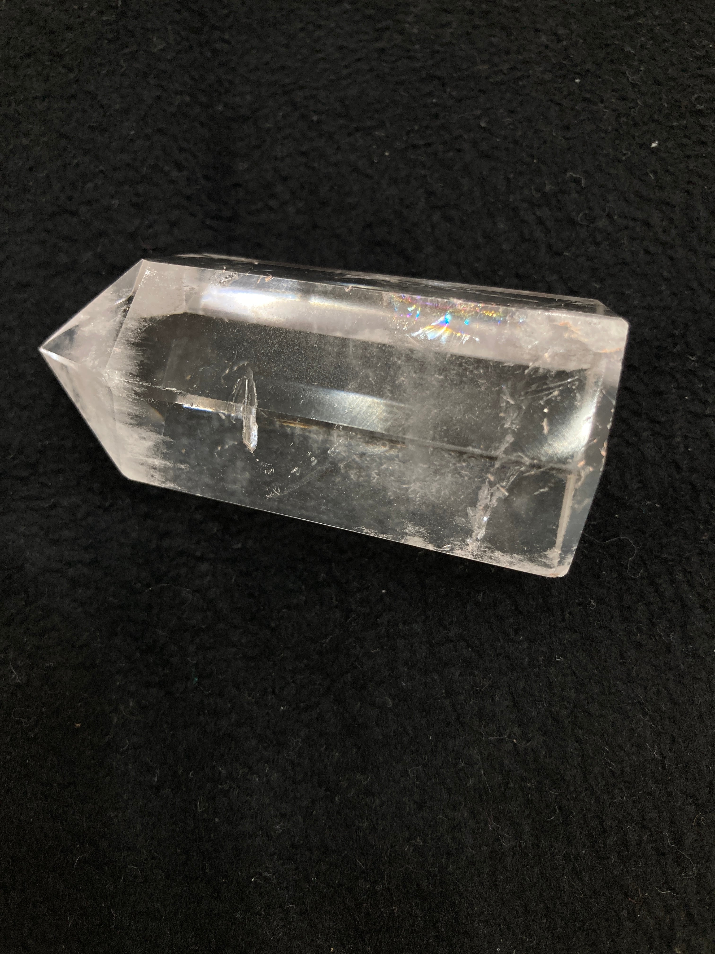 【高透明度(クラック有)】ブラジル産 クリスタル ポイント カット 水晶ポイント 高透明度】ブラジル産 クリスタル ポイント カット 水晶ポイント(磨き
