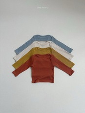 韓国子供服 / minirobe / 26Autumn / クリティクリブTシャツ / 秋服 *S~XL*