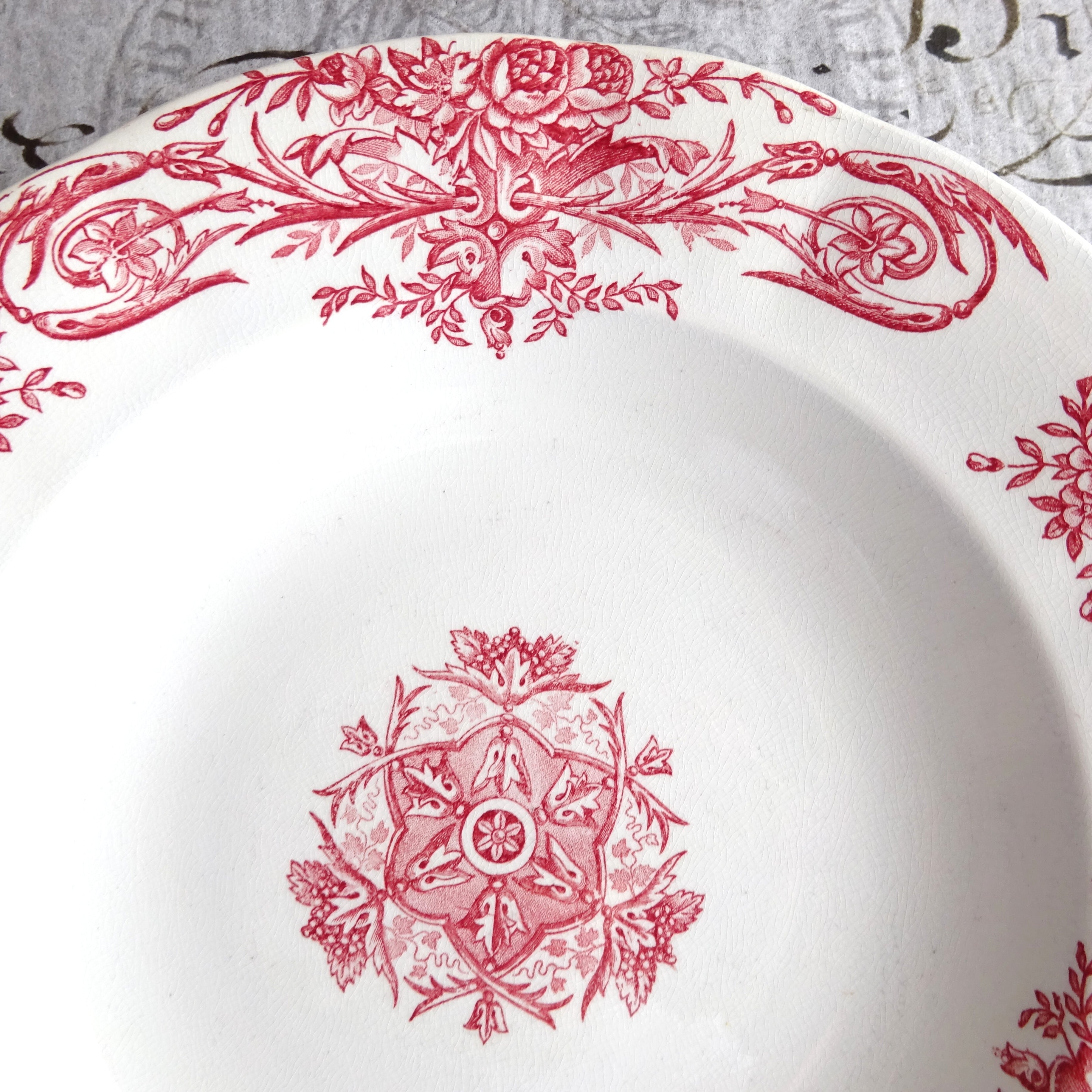 ☆ F F PEXONNE modèle Louis XVI assiette creuse (B)