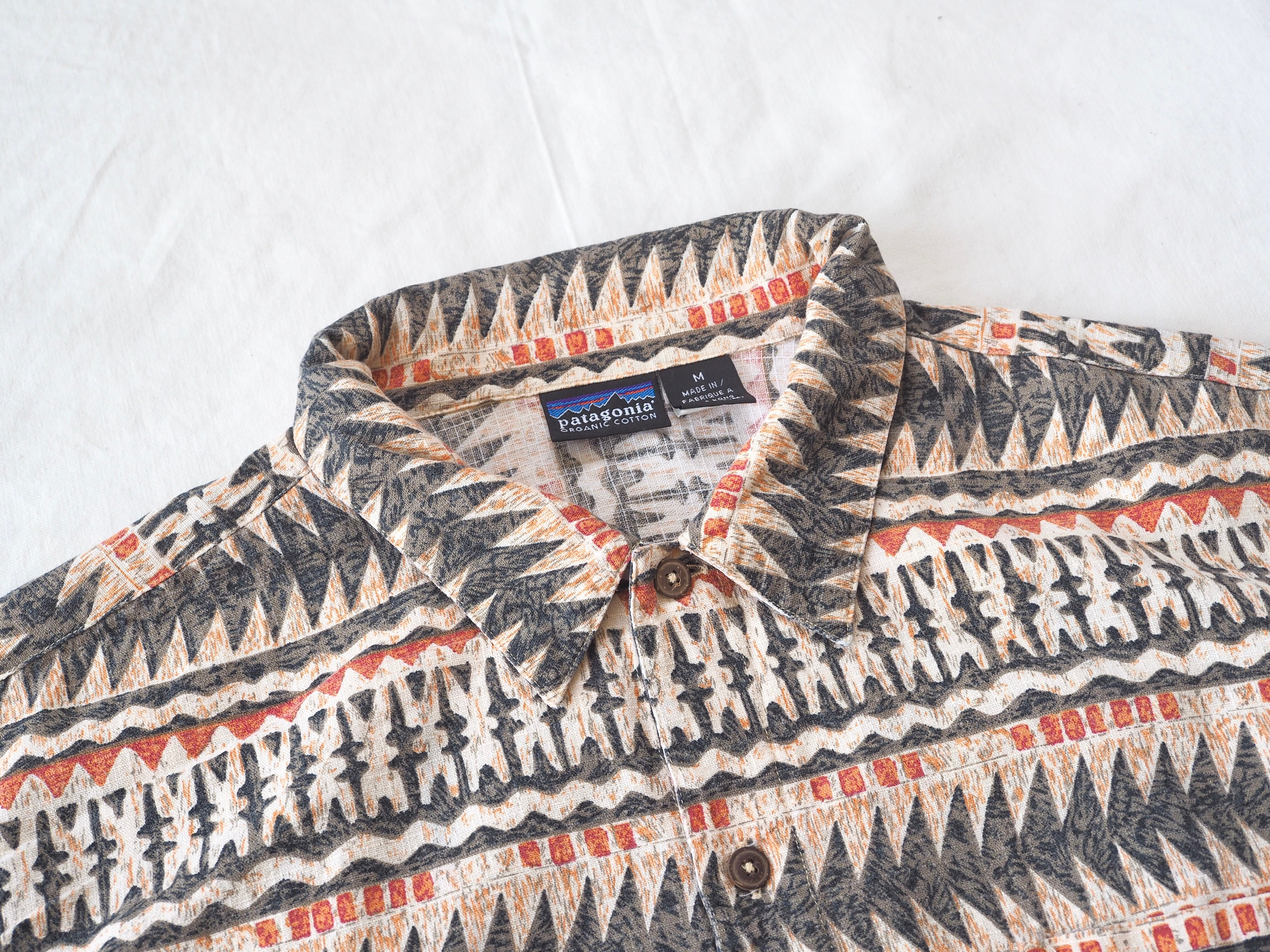 Patagonia A/C shirt 97's M 香港製 90s パタゴニア 半袖シャツ