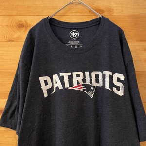 【47Brand】NFL ニューイングランド ペイトリオッツ Tシャツ XL ビッグサイズ アメフト New England Patriots us古着 アメリカ古着