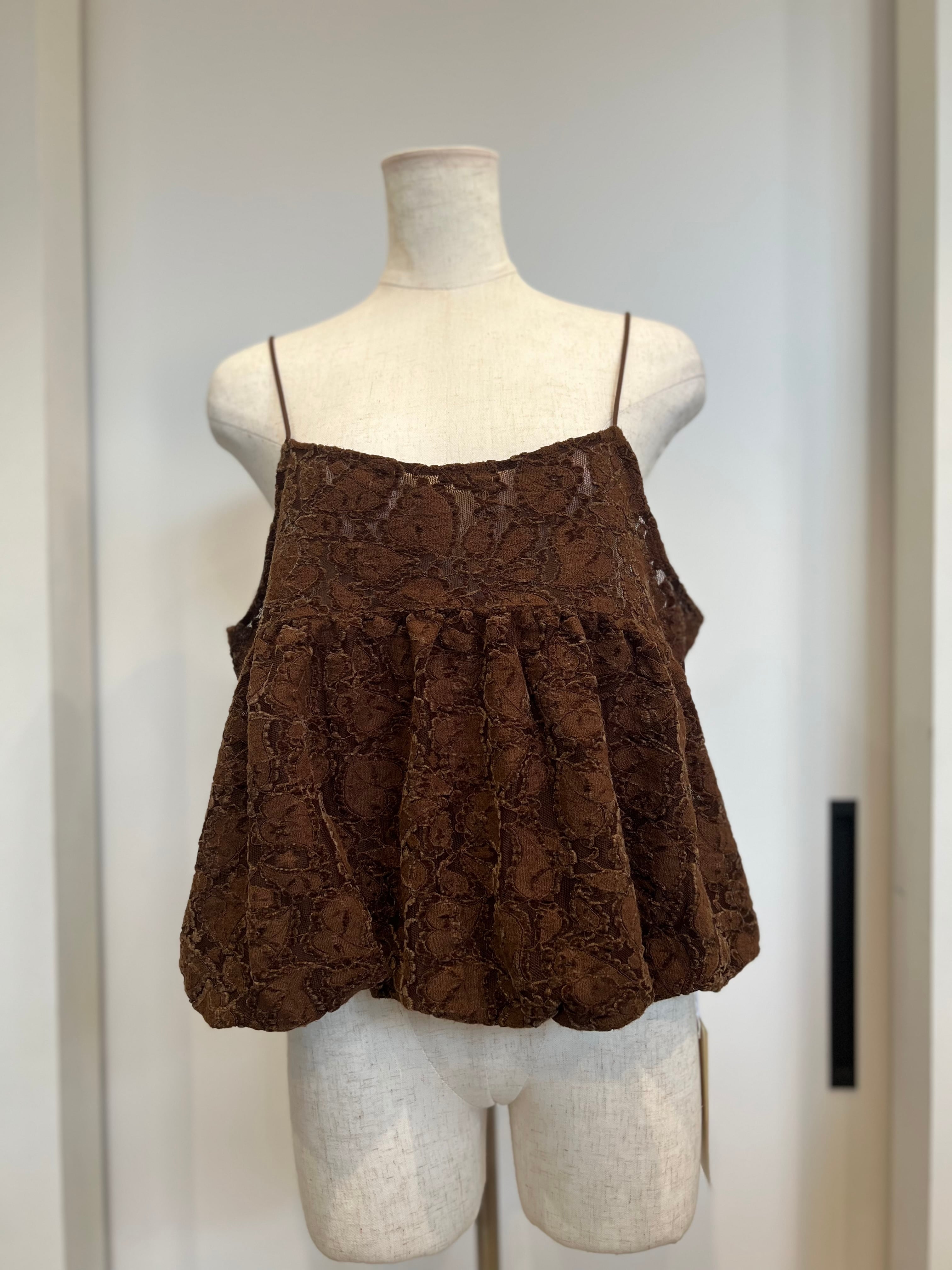 【SELECT】セットアップ可レースバルーンキャミ 21-0206