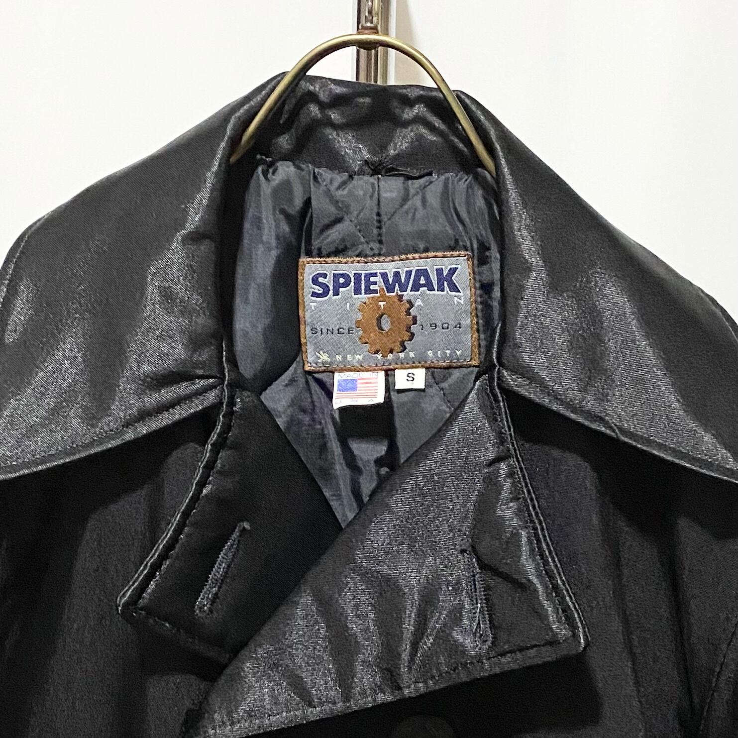 SPIEWAK Titan Cloth P-Coat Black Made in USA | IDLS Online