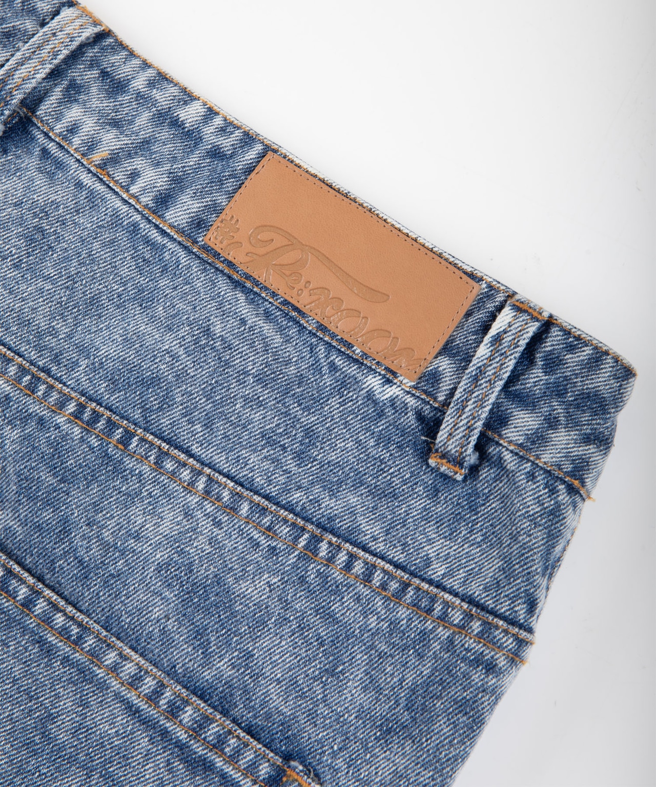 【#Re:room】CHEMICAL WASH TIGHT FIT STRAIGHT DENIM［REP225］