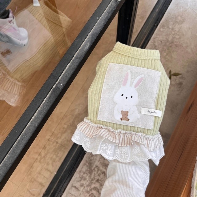 【予約】[Hi yeboo] Koko Bunny Sleeveless (green）