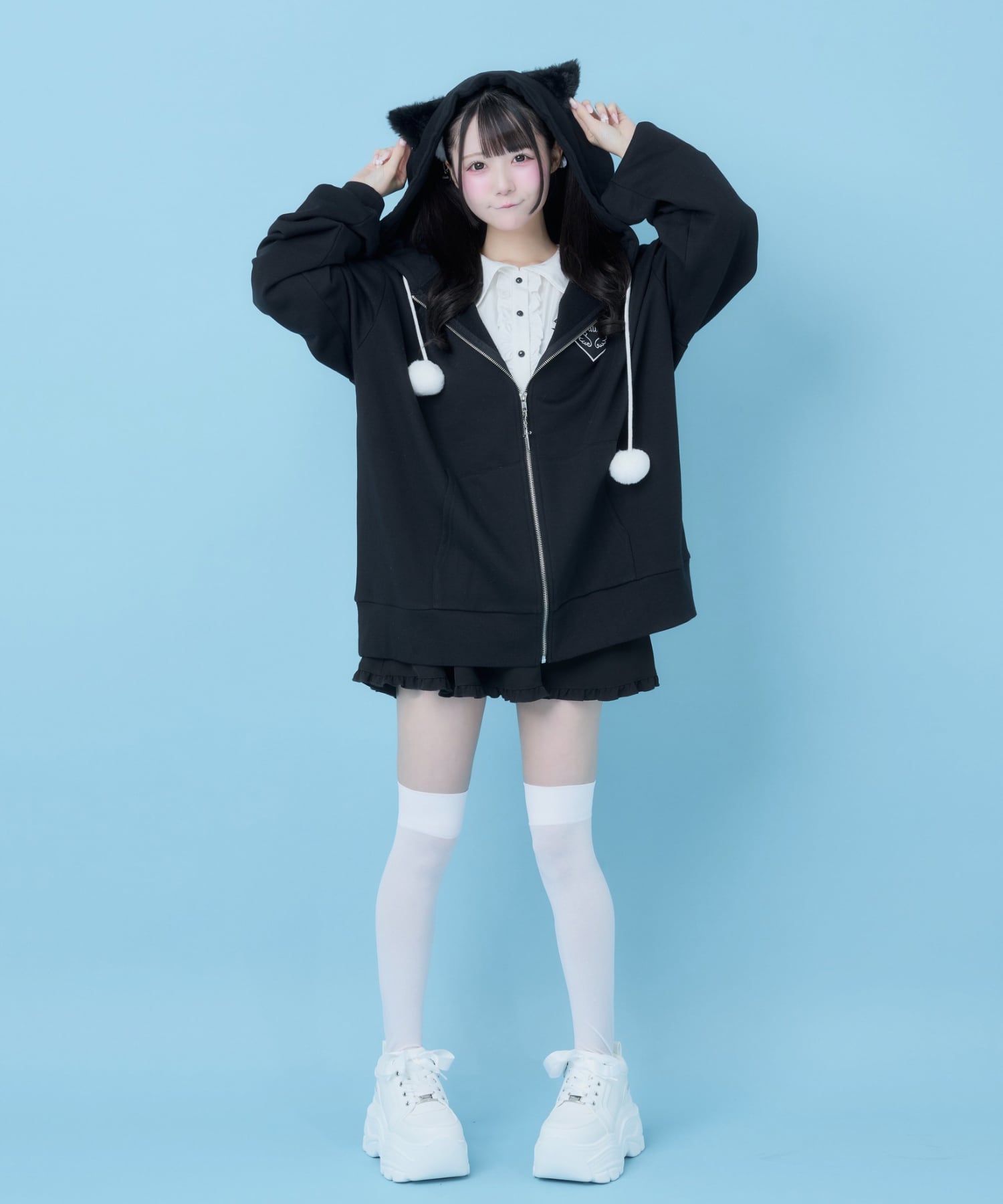 なりぽん ねこになりたい♡ぽんぽんZIPパーカー | Hauls