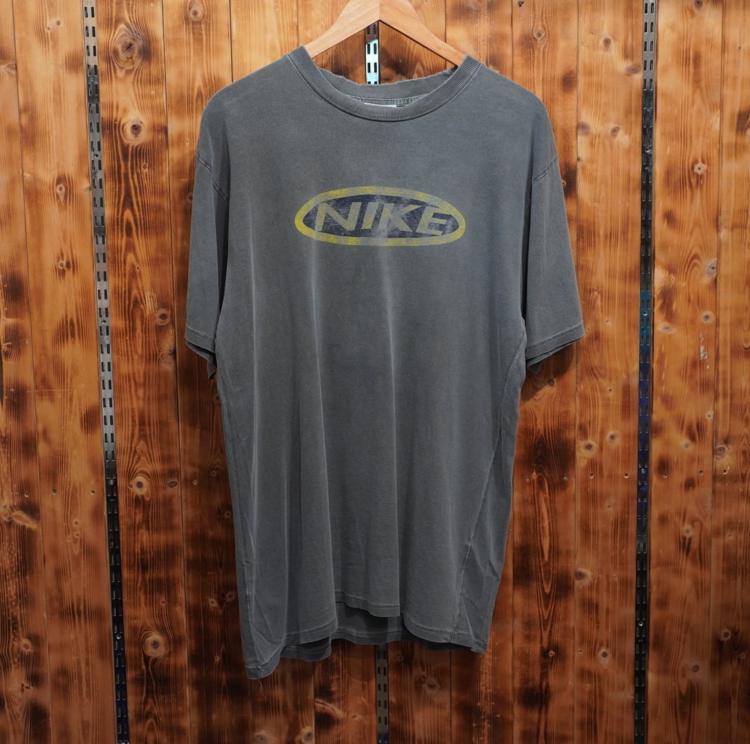 90s nike Tシャツ M/ナイキ ダークグレー