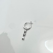 THIN HOOP raised by wolves with TEARDROP / シンフープピアス レイズド バイ ウルヴス ウィズティアドロップ