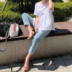 プリーツヘム　フェアリーフレアTシャツ 2col N TS060