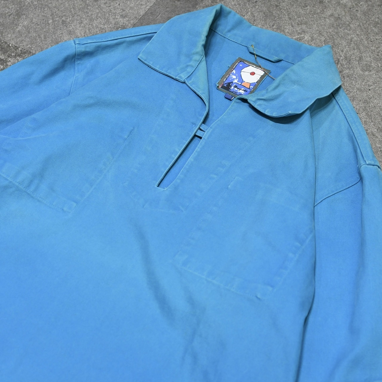 Mousqueton fisherman smock light blue
